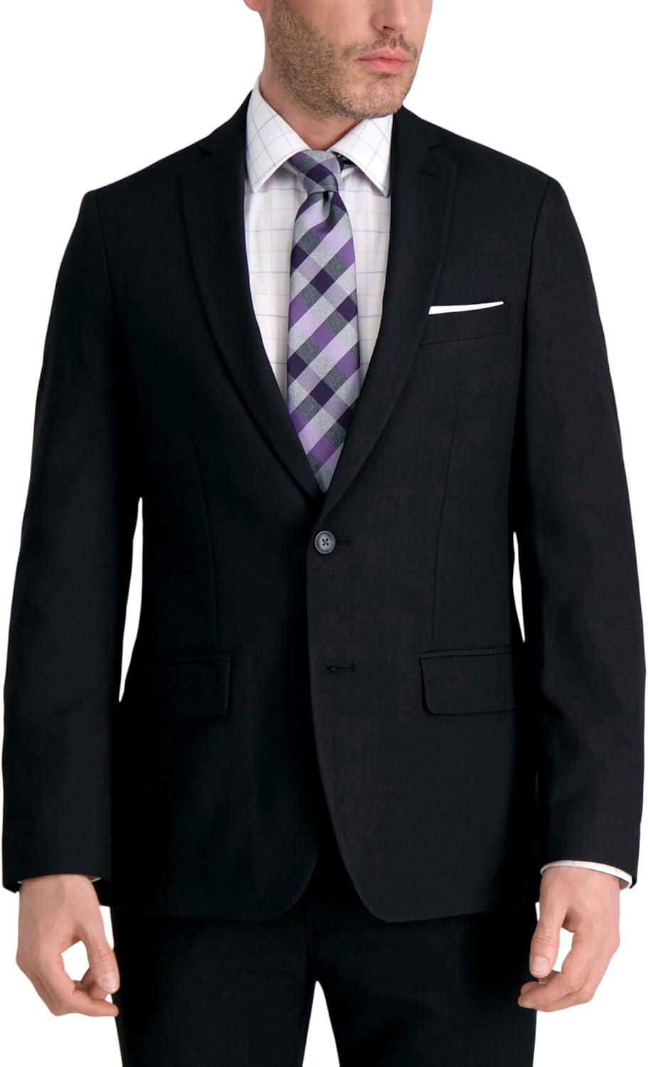 Mens Smart Wash with Repreve Slim Fit Stretch Machine Washable Suit Separates - Pants & Jackets